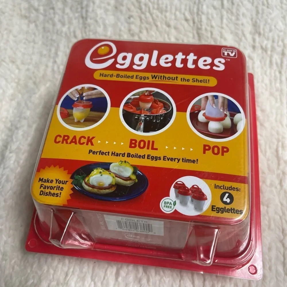 Red Egg Cooker Set